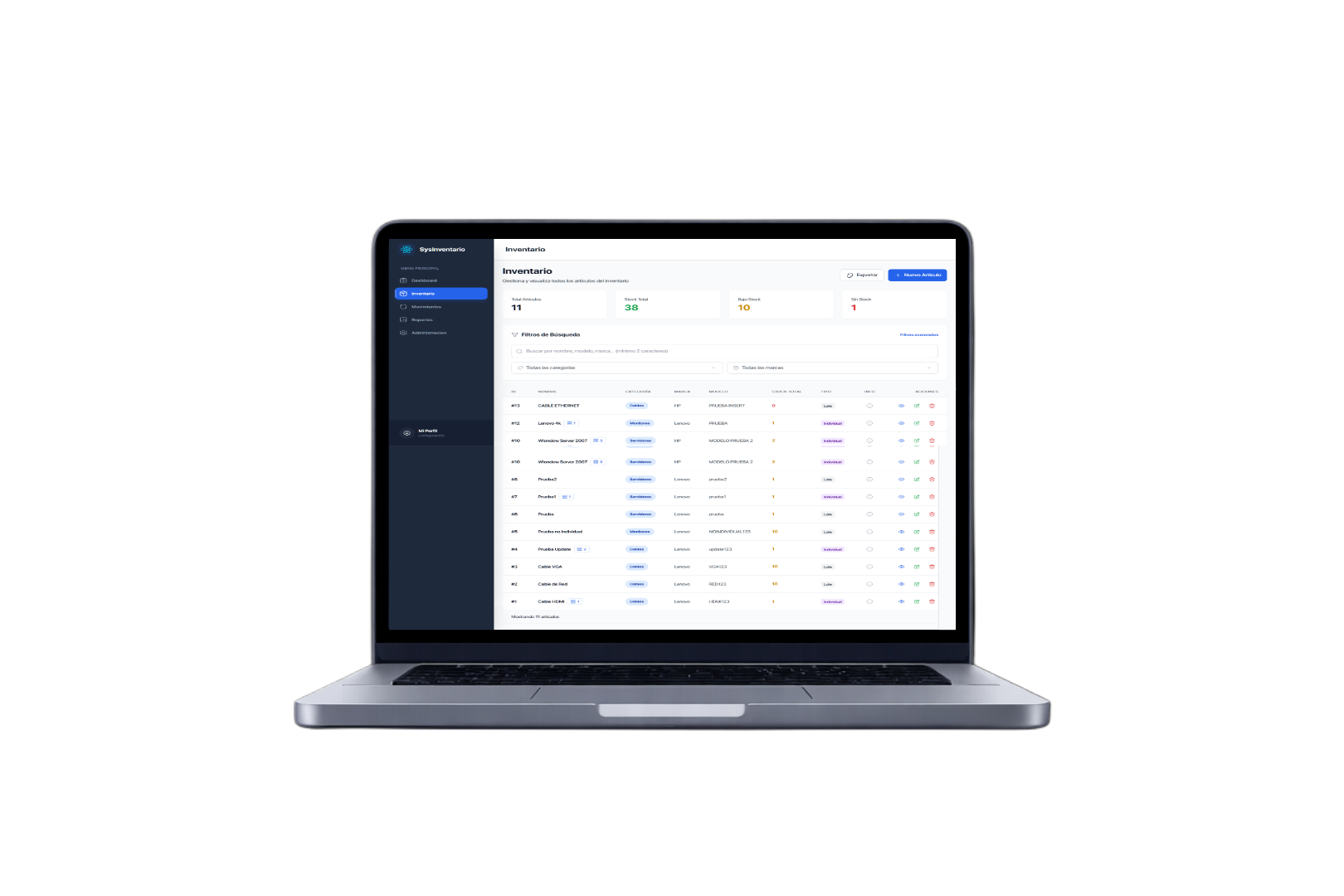 SISTEMA DE GESTION DE ALMACEN